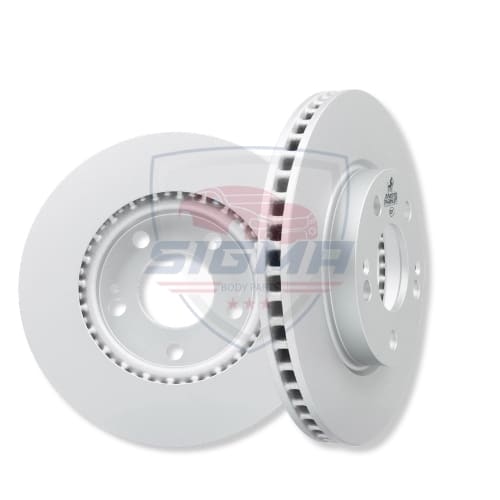 2021-2023 Hyundai Elantra Rear Drilled Slotted Brake Rotors Performance Set - Image 5