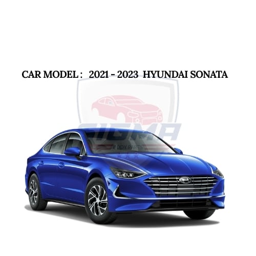 2021-2023 Hyundai Sonata Rear Drilled Slotted Brake Rotors Performance Set - Image 2