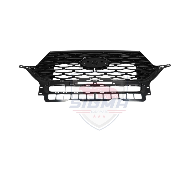 2020-2023 Ford Explorer Front Bumper Upper Grille Gloss Black - Image 5