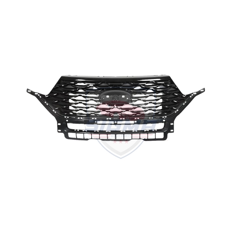2020-2023 Ford Explorer Front Bumper Upper Grille Gloss Black - Image 3