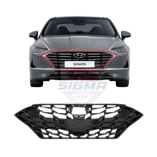 2021-2023 Hyundai Sonata Front Grille With Sensor Hole